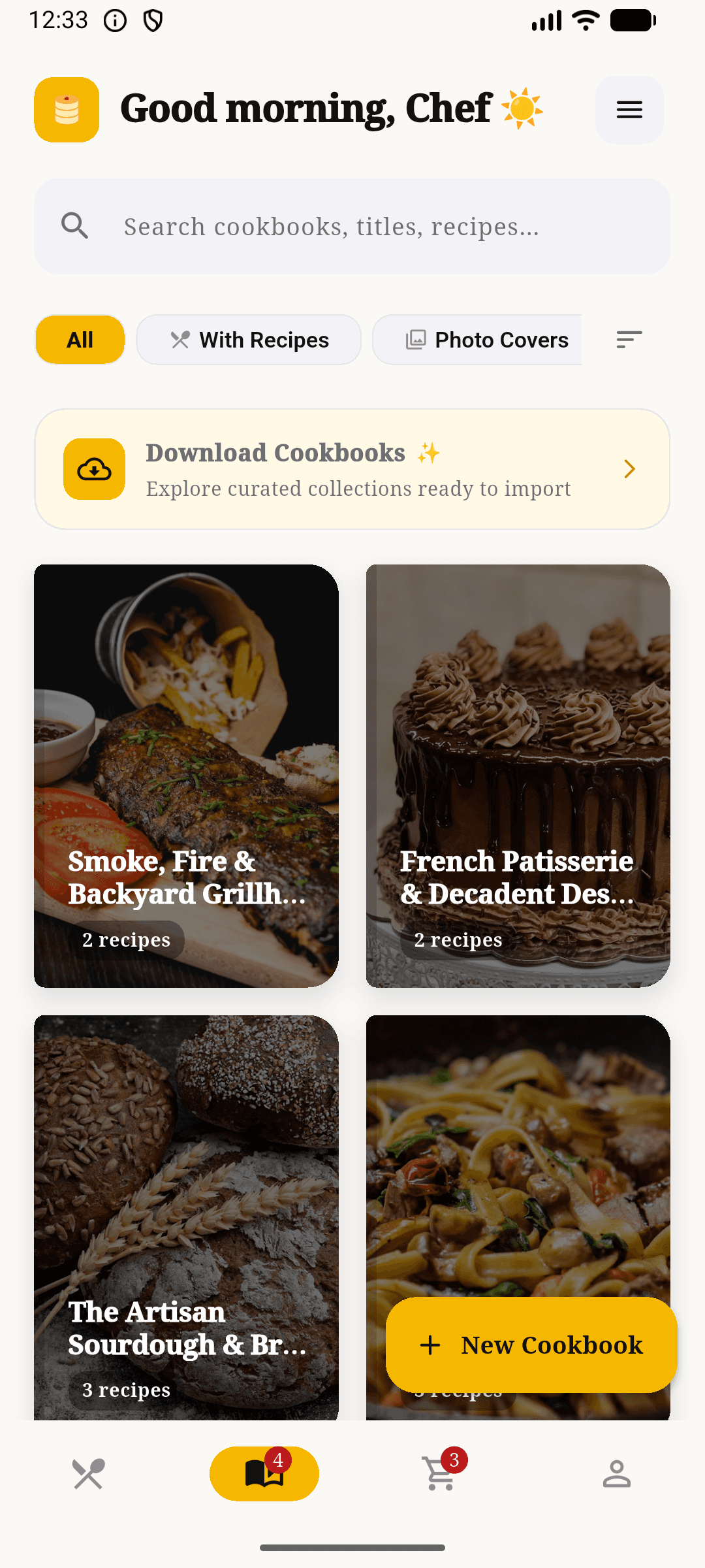 Foodbase Mobile App Interface